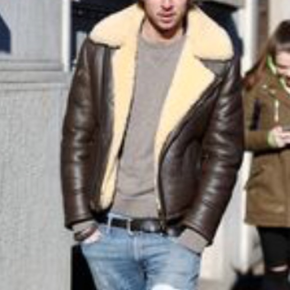 Other - 💯% genuine shearling suede leather jacket